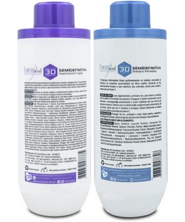 Forever Liss Semi Definitive Power 3D Formaldehyde Brush 2x1L/33. 8fl.oz - Buy Online on GoSupps.com
