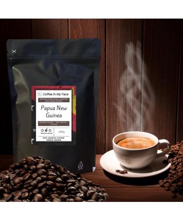 Papua New Guinea Medium Roasted Whole Coffee Beans - 100% Arabica (200g) - Buy Online on GoSupps.com