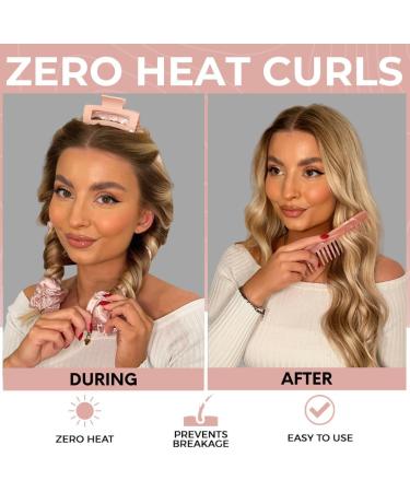 Lily England Heatless Curlers Gift Set - Christmas Stocking Fillers for Women, Teen Girls - Heatless Curls for Long Hair - 6 Piece Set - Buy Online on GoSupps.com
