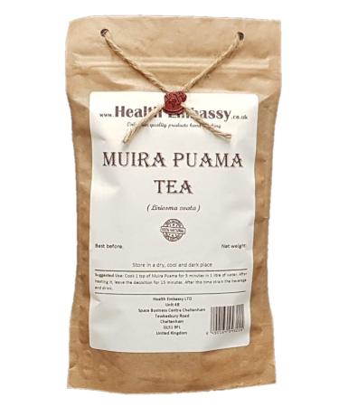 Health Embassy Muira Puama Tea | Ptychopetalum Olacoides | Muira Puama corce Tisane (100g)