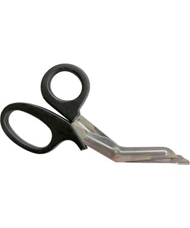 50x Knee-Bent First Aid Scissors 18.5 cm - Silver Matt Bandage & Lister Rescue Scissors for Emergency Care - Buy Online on GoSupps.com