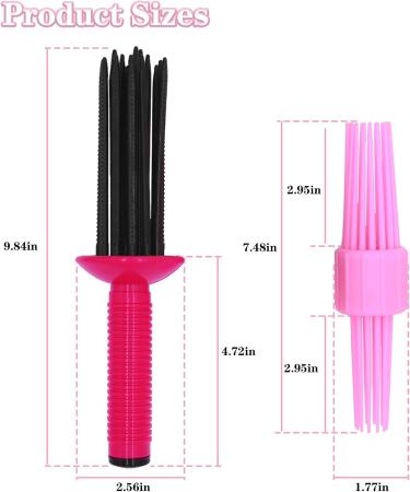 HAIOLORPRO 2PCS Curling Roll Comb Curly Hair Brush for Curly Hair Three Different Sizes of Styler for Curly Hair Hair Curling Roll Comb Hair Tools for Casual Wear or Special Events - Buy Online on GoSupps.com