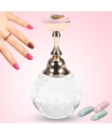 Tip Whitener & Magnetic Nail Tip Holder - Aluminum Stand for Nail Art Display | 4 Designs | #2 White Spherical Crystal - Buy Online on GoSupps.com