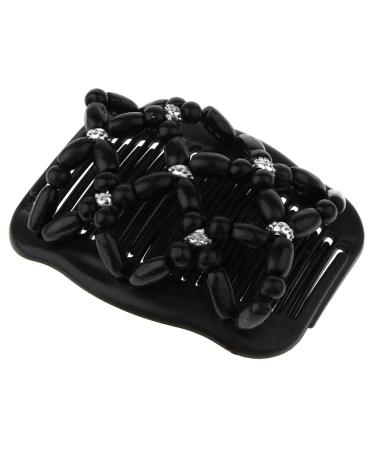 Hair hair accessories double comb hair comb jewelry hair clip clip maker of bun hair accessories black