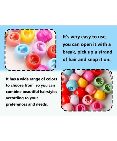 Shop KAPSING 100 Colorful Hair Beads for Kids - Premium Plastic Hair Accessories & Clips - Buy Online on GoSupps.com