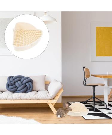 Yardwe 3pcs Box Rabbit Toilet Litter Guinea Pig Cage Tray Chinchilla Bedding Bigger Pet Bunny Pet White Pp 25X20X10CMx3pcs Whitex3pcs - Buy Online on GoSupps.com