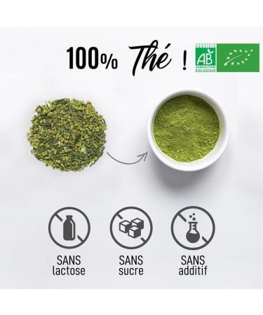  Origeens ORIGEENS Organic Japanese Genmaicha Tea Powder - Green Tea Genmaicha Powder Organic for Matcha Latte Tea - Bag 80g - Buy Online on GoSupps.com