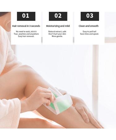 Wax Strips for Body Arms & Legs - Natural Hair Removal for All Skin Types | Women s Green Wax Strips - Buy Online on GoSupps.com