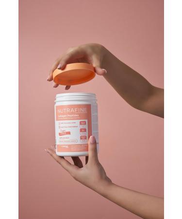 Nutrafine Bovine Collagen Powder Hydrolyzed Bovine Collagen Peptide 100 natural 300 grams For adults Sugarfree - Buy Online on GoSupps.com