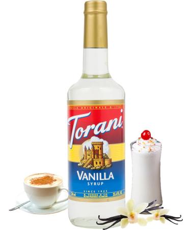 Torani Vanilla Flavour Syrup 750ml bottle 2 Pack Transparent & Caramel Flavour Syrup 150ml Syrup+Caramel Flavour Syrup Vanilla 750 ml (Pack of 2) - Buy Online on GoSupps.com