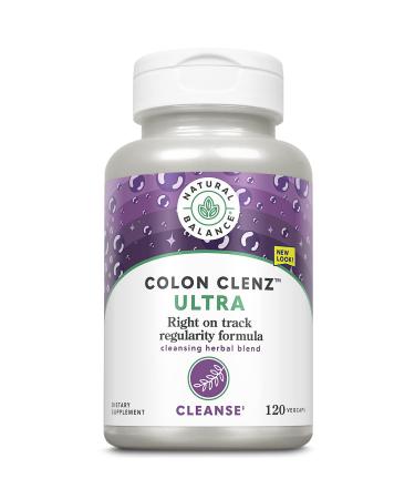 Natural Balance Ultra Colon Clenz | Herbal Cleansing & Regularity Formula for Overnight Support (120 CT) 120 Count (Pack of 1)