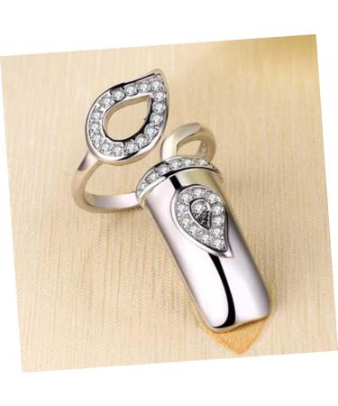 FRCOLOR 3 Set Fingernail Rings - Glitter Rhinestone Nail Decorations for Girls | Cute Nail Art Cover & Claws - International Shipping - Buy Online on GoSupps.com