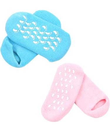 FOMIYES 2 Pairs Spa Soften Socks Salon Moisturizing Socks Silicone Forefoot Cushioning Socks Foot Care Booties Women Socks Lotion Sock Ladies Socks Moisture Socks Miss Heel Repair Socks - Buy Online on GoSupps.com