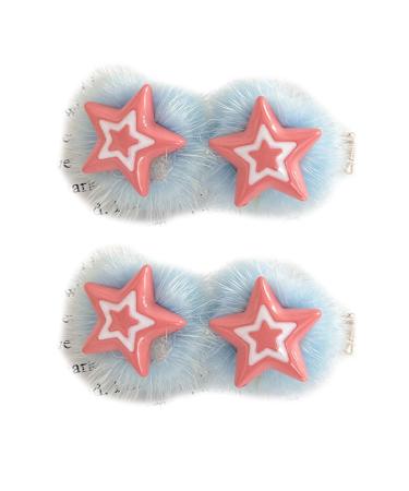 Braids Hair Clip For Hot Girls Plush Star Hair Barrettes Plush Ponytail Bangs Hair Barrettes For Teens Girls Hair Clip