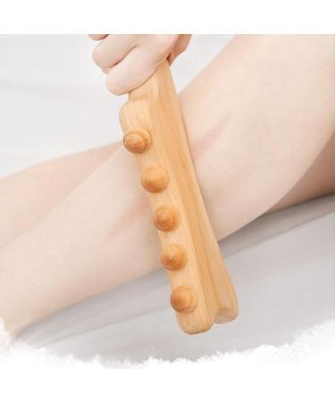 LUQEEG Wooden Therapy Massage Tools - GUA SHA & Hand Massager | Relief for Neck Body Pain & Muscle Tension - Buy Online on GoSupps.com