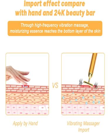 Beauty Bar Gold Face Massager | T-Shape Facial Lifting Tool for Radiant Skin Care - Buy Online on GoSupps.com
