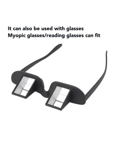 Buy Horizontal Reading Prism Glasses - Perfect for Bedridden Use & Comfortable Viewing - 90-Degree Light Lazy Glasses for TV & Mobile - Buy Online on GoSupps.com