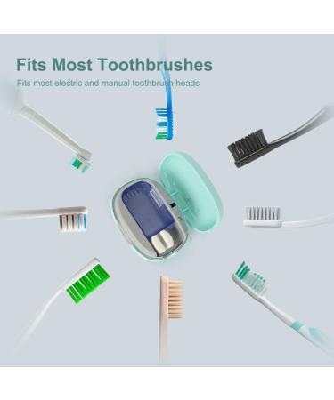 ELMWAY UV Sanitizer Toothbrush Case - Portable Rechargeable Holder for Home and Travel - Fits All Electric and Manual Toothbrushes (Green) - Buy Online on GoSupps.com