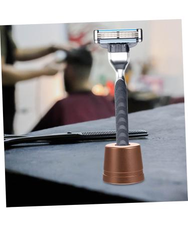 Minkissy Green Glitter Razor Holder for Men | Aluminum Shaver & Toothbrush Stand | Rose Gold Desk Organizer - Buy Online on GoSupps.com