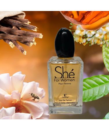 SHE for Women 3.4 fl.oz. Eau de parfum Chypre Fruity fragrance for Women - Buy Online on GoSupps.com