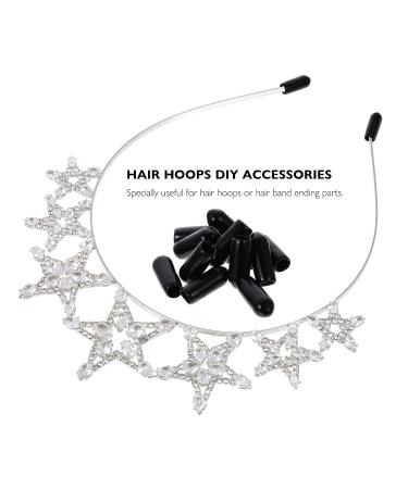 EXCEART 100pcs Headband Rubber End Caps 5MM - Hair Hoop Replacement Cover for DIY Accessories - Buy Online on GoSupps.com