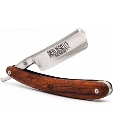 Brent Berkeley Signature Classic Open Razor - Durable Carbon Steel Beard Knife for Men - Reduces Skin Irritation - Ideal for Wet Shaving - Buy Online on GoSupps.com