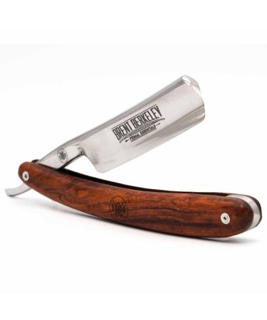 Brent Berkeley the Signature Classic open razor men - barber knife - carbon steel - durable razor blade - beard knife - reduces skin irritation - razor men wet