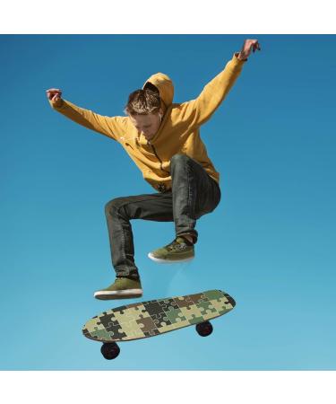 Colorful Camouflage Skateboard Grip Tape - 9 x 33 Sheet for Scooter Deck | High-Quality Sand Paper - Buy Online on GoSupps.com