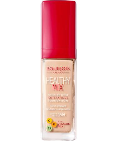 Bourjois Healthy Mix Anti-Fatigue Medium Coverage Liquid Foundation 30ml - Shades 5 Rose Ivory & 50 Rose Ivory - Buy Online on GoSupps.com