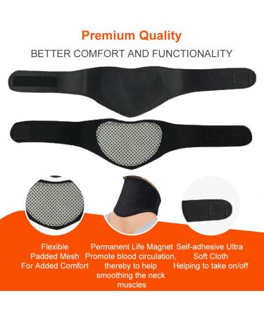 Self-Warming Neck Warmer for Pain Relief | Cervical Support Bandage - 2 PCs | Ideal for Headaches & Muscle Pain - Buy Online on GoSupps.com