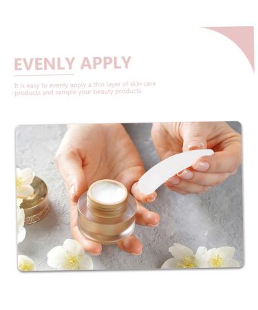 Angoily 100pcs Mask Scoop - Mini White Spatulas for Face Cream & Skin Care | Perfect Mixing Spoons for Makeup & Eye Cream - Buy Online on GoSupps.com