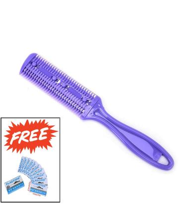 Hairdressing Thinning Razor | Hair Cutting & Styling Tool | Purple Hair Shaper | Special Promotional Price - Buy Online on GoSupps.com