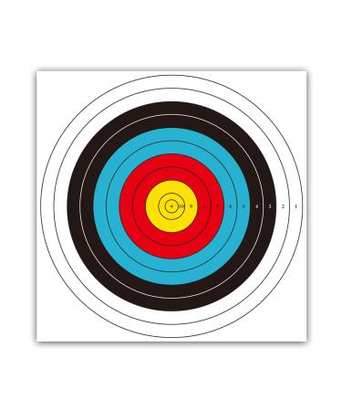 THREE ARCHERS Targets Paper Standard Archery 40cm 10 Ring Arrow Targets for Hunting & Shooting Archery Accessories for Target Practice 30
