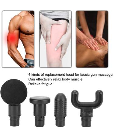 4-Pc Massage Pistol Heads | Deep Muscle Relaxation & Fascia Massager Replacement | Fits 19mm Adapters - Buy Online on GoSupps.com