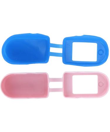 Oximeter Case Storage Protector Travel Blood Oxygen Silicone Home Cover Monitor for 2Pcs Holder Case Symbol Signs (Blue+) Blue+pink - Buy Online on GoSupps.com