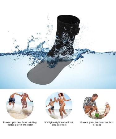 RTDEP 3MM Neoprene Water Socks - Unisex Wetsuit Boots for Diving and Water Sports - Black - XX-Large - Buy Online on GoSupps.com