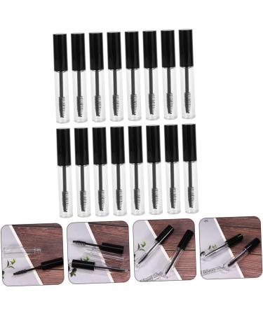 PAMINGONO 16pcs Mascara Tube Empty Tube Mascara Cream Vials Mascara Clear Refillable Eyelash Bottle Plastic - Buy Online on GoSupps.com