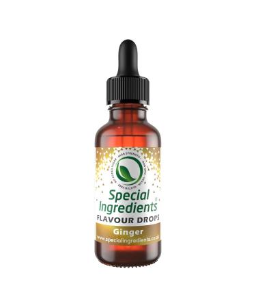Ginger Flavour Drop 500ml Highly Concentrated Versatile Food Flavouring - Vegan Non GMO Gluten Free Ginger 500ml