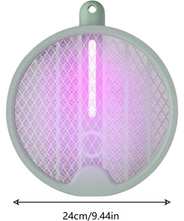 Fly Swatter Electric Zapper USB Rechargeable Electric Fly Swatter - Foldable Fly Swatter Racket 3000 Volts Fly for Buggs Fly Killers for Travel Outdoor Camping (Green) - Buy Online on GoSupps.com