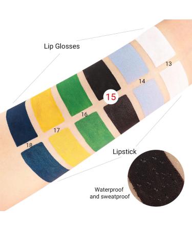 AMY'S DIARY 2in1 Matte & Liquid Lipstick Set - 3 Pcs Waterproof Velvet Color for Halloween - Long-Lasting Black & White Lip Gloss - Buy Online on GoSupps.com
