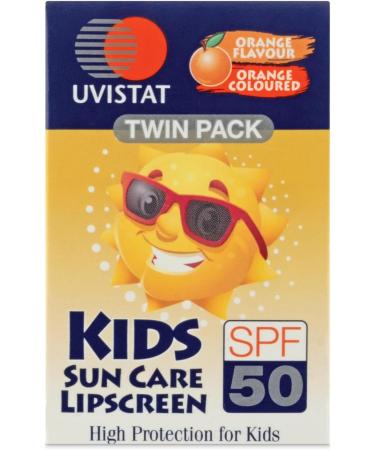 Uvistat Kids Sun Care Lipscreen | SPF50 | Moisturising Lip Balm for Kids | Prevent Dry and Chapped Lips | 2 Tubes - Buy Online on GoSupps.com