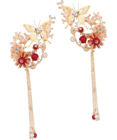 Beavorty 2 Pairs Kimono hair clip kimono hair accessories for women metal hair clips for women retro hair clips Chinese Style Hair Clips hair assecories for women Chignon girl China bride - Buy Online on GoSupps.com