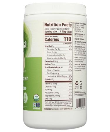 Nutiva Hemp Protein Organic 15g 16 Fl Oz - Buy Online on GoSupps.com