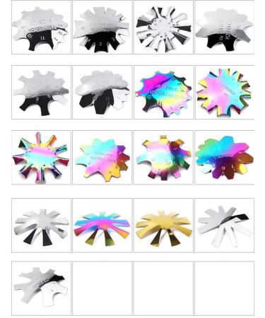 WPOND Nail Art Edge Trimmer Template - Stainless Steel Colorful French Style DIY Nail Tool for Perfect Manicures - Buy Online on GoSupps.com