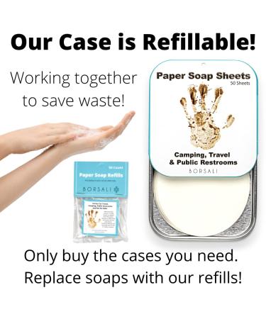 Borsali Paper Soap Sheets - Portable Travel Size Dissolvable Soap Flakes for Camping and Public Restrooms - 250 Sheets - Buy Online on GoSupps.com