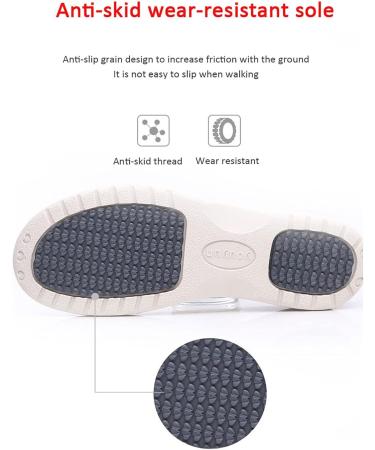 Buy Diabetic Shoes for Men | Lightweight Adjustable Summer Walking Shoes for Flat Feet & Edema | Comfortable Memory Foam Slippers - Size 5.5 Gris - Buy Online on GoSupps.com