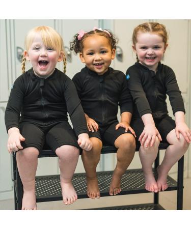 Splash About Kids Thermaswim One Piece Swimsuit - Black (4-6 Years) - Buy Online on GoSupps.com