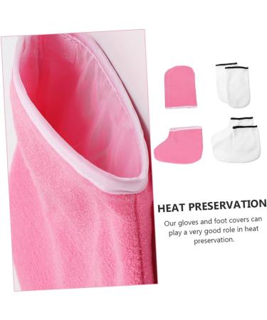 FRCOLOR 4 Pairs Hand and Foot Mask Skin Care Glove Paraffin Mitts Exfoliating Care Glove Moisturizing Hand Gloves Warm Gloves Gel Gloves Moisturizing Gloves Thickened Foot Covers Spa Boots - Buy Online on GoSupps.com