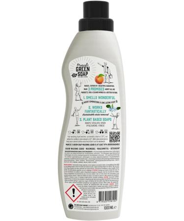 Marcel's Green Soap Washing Liquid 1L - Peach & Jasmine Scent - Buy Online on GoSupps.com