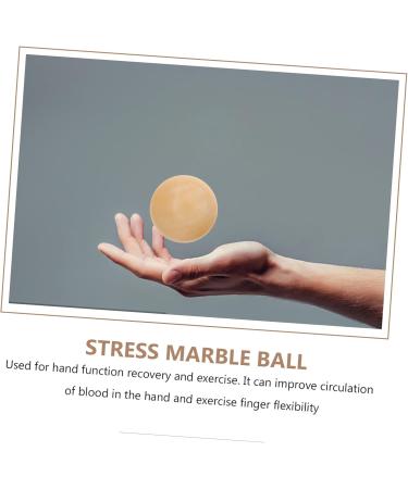 FOMIYES 2 STK Marble Massage Balls - Stress Relief & Health Care - 5.50cm Yellow Baoding Balls for Hand Function & Fitness - Buy Online on GoSupps.com